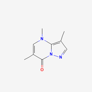 molecular formula C9H11N3O B3265638 3,4,6-Trimethylpyrazolo[1,5-a]pyrimidin-7(4H)-one CAS No. 4081-82-7