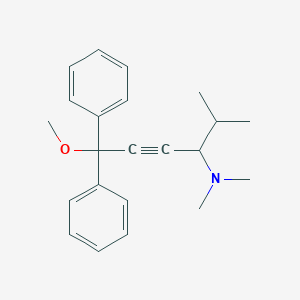 molecular formula C22H27NO B326564 6-methoxy-N,N,2-trimethyl-6,6-diphenylhex-4-yn-3-amine 