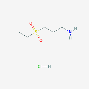molecular formula C5H14ClNO2S B3265651 3-(Ethanesulfonyl)propan-1-amine hydrochloride CAS No. 408305-05-5
