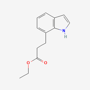 molecular formula C13H15NO2 B3265671 ethyl 3-(1H-indol-7-yl)propanoate CAS No. 408356-03-6