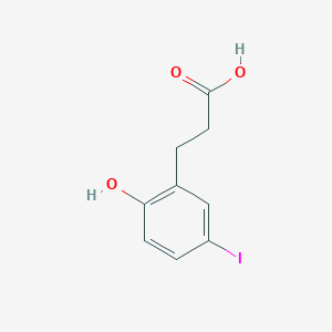 molecular formula C9H9IO3 B3265695 2-Hydroxy-5-iodobenzenepropanoic acid CAS No. 408531-67-9