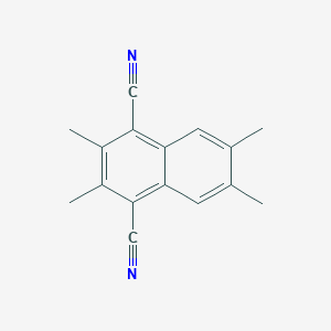 molecular formula C16H14N2 B3265707 1,4-Naphthalenedicarbonitrile, 2,3,6,7-tetramethyl- CAS No. 408539-28-6