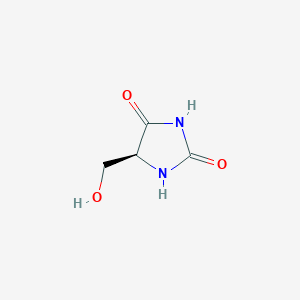 molecular formula C4H6N2O3 B3265710 (5S)-5-(hydroxymethyl)imidazolidine-2,4-dione CAS No. 40856-83-5