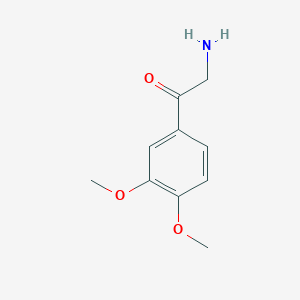 molecular formula C10H13NO3 B3265714 2-氨基-1-(3,4-二甲氧基苯基)乙酮 CAS No. 40869-57-6
