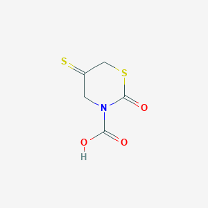 molecular formula C5H5NO3S2 B326572 2-Oxo-5-thioxo-1,3-thiazinane-3-carboxylic acid 