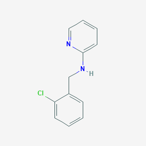 molecular formula C12H11ClN2 B3265785 N-[(2-chlorophenyl)methyl]pyridin-2-amine CAS No. 41039-56-9