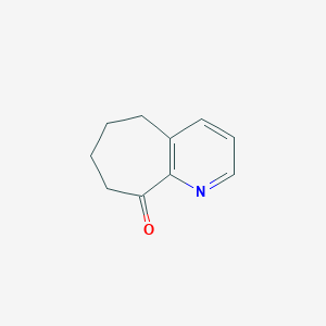 molecular formula C10H11NO B3265795 5,6,7,8-Tetrahydrocyclohepta[b]pyridin-9-one CAS No. 41043-13-4