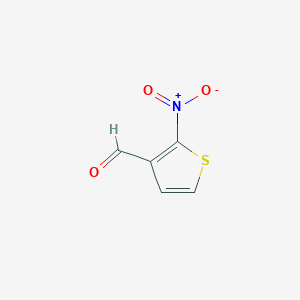 molecular formula C5H3NO3S B3265802 2-Nitrothiophene-3-carbaldehyde CAS No. 41057-04-9