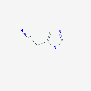 molecular formula C6H7N3 B3265814 2-(1-Methyl-1H-imidazol-5-yl)acetonitrile CAS No. 41065-01-4