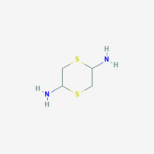 molecular formula C4H10N2S2 B3265830 1,4-Dithiane-2,5-diamine CAS No. 411213-44-0