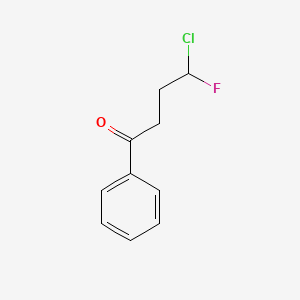 molecular formula C10H10ClFO B3265847 4-Chloro-4-fluoro-butyrophenone CAS No. 41167-07-1