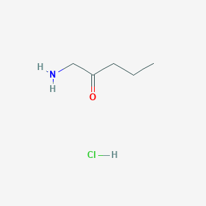 molecular formula C5H12ClNO B3265855 1-Aminopentan-2-one hydrochloride CAS No. 41172-98-9