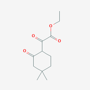 molecular formula C12H18O4 B3265866 Ethyl 2-(4,4-dimethyl-2-oxocyclohexyl)-2-oxoacetate CAS No. 412019-00-2