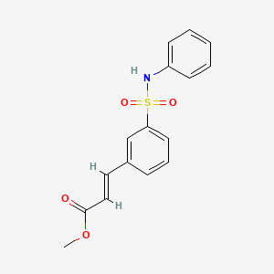 molecular formula C16H15NO4S B3265874 3-(3-苯磺酰苯基)丙烯酸甲酯 CAS No. 412268-99-6