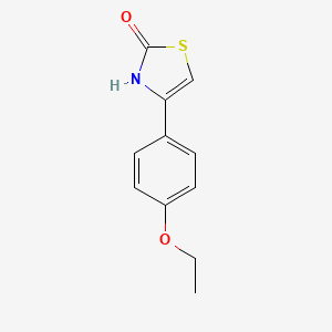 molecular formula C11H11NO2S B3265887 4-(4-Ethoxyphenyl)-2,3-dihydro-1,3-thiazol-2-one CAS No. 412308-72-6