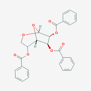 molecular formula C27H22O8 B326589 4,7-Bis(benzoyloxy)-2,8-dioxabicyclo[3.2.1]oct-6-yl benzoate 