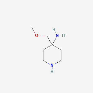 molecular formula C7H16N2O B3265899 4-(Methoxymethyl)piperidin-4-amine CAS No. 412357-29-0