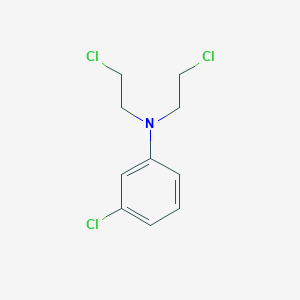 molecular formula C10H12Cl3N B032659 苯胺，间氯-N,N-双(2-氯乙基)- CAS No. 5520-28-5