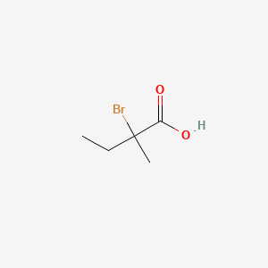 molecular formula C5H9BrO2 B3265904 2-Bromo-2-methylbutanoic acid CAS No. 41242-50-6