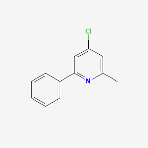molecular formula C12H10ClN B3265930 4-Chloro-2-methyl-6-phenyl-pyridine CAS No. 412923-41-2