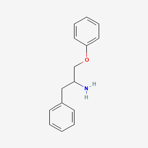 molecular formula C15H17NO B3265949 1-Phenoxy-3-phenylpropan-2-amine CAS No. 41386-30-5
