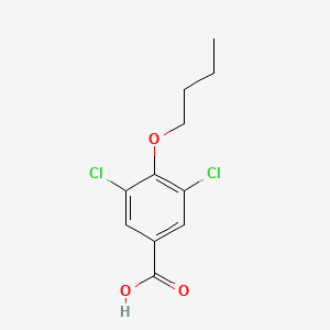 molecular formula C11H12Cl2O3 B3265984 4-Butoxy-3,5-dichlorobenzoic acid CAS No. 41490-11-3