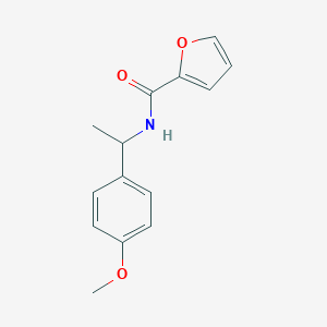 molecular formula C14H15NO3 B326599 N-[1-(4-methoxyphenyl)ethyl]furan-2-carboxamide 