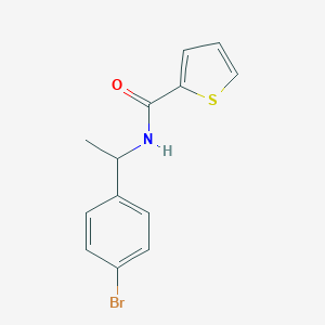 molecular formula C13H12BrNOS B326602 N-[1-(4-bromophenyl)ethyl]thiophene-2-carboxamide 