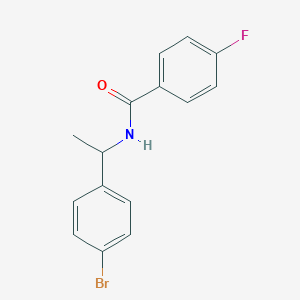molecular formula C15H13BrFNO B326604 N-[1-(4-bromophenyl)ethyl]-4-fluorobenzamide 