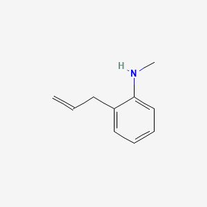 molecular formula C10H13N B3266049 2-Allyl-N-methylaniline CAS No. 41652-73-7