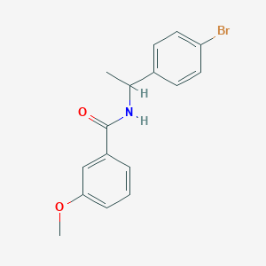 molecular formula C16H16BrNO2 B326606 N-[1-(4-bromophenyl)ethyl]-3-methoxybenzamide 