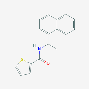 molecular formula C17H15NOS B326607 N-[1-(1-naphthyl)ethyl]-2-thiophenecarboxamide 