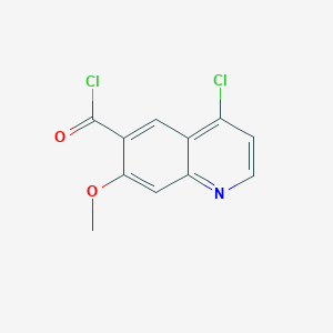 B3266099 7-Methoxy-4-chloro-quinoline-6-carbonyl chloride CAS No. 417721-35-8