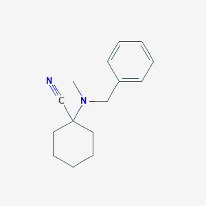 molecular formula C15H20N2 B3266109 1-[Benzyl(methyl)amino]cyclohexane-1-carbonitrile CAS No. 41805-28-1