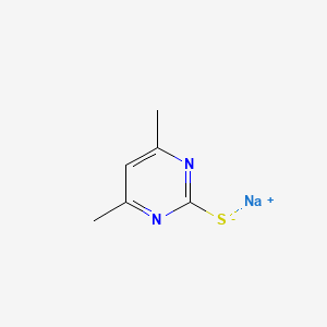 molecular formula C6H7N2NaS B3266126 4,6-Dimethylpyrimidine-2-thiol sodium salt CAS No. 41840-27-1