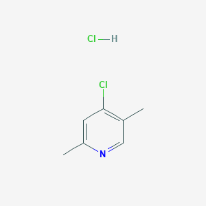 molecular formula C7H9Cl2N B3266194 4-Chloro-2,5-dimethylpyridine hydrochloride CAS No. 42045-92-1