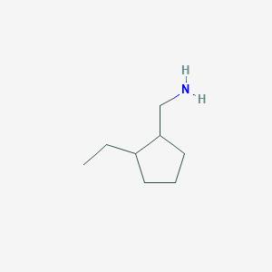 molecular formula C8H17N B3266220 (2-Ethylcyclopentyl)methanamine CAS No. 42079-45-8