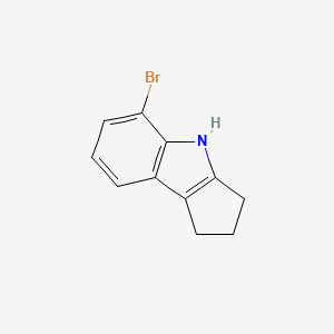 molecular formula C11H10BrN B3266224 5-Bromo-1,2,3,4-tetrahydrocyclopenta[b]indole CAS No. 420802-56-8