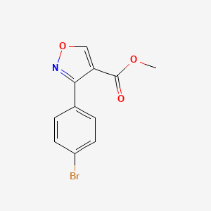 molecular formula C11H8BrNO3 B3266225 Methyl 3-(4-bromophenyl)isoxazole-4-carboxylate CAS No. 420805-61-4