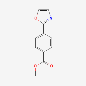 molecular formula C11H9NO3 B3266256 Methyl 4-(oxazol-2-yl)benzoate CAS No. 421553-40-4