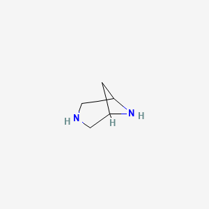 molecular formula C5H10N2 B3266259 3,6-Diazabicyclo[3.1.1]heptane CAS No. 421554-68-9