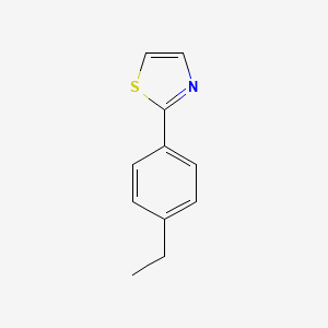 molecular formula C11H11NS B3266261 2-(4-Ethylphenyl)-1,3-thiazole CAS No. 42156-17-2