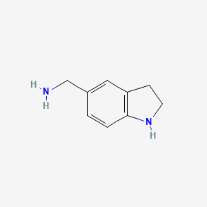 molecular formula C9H12N2 B3266289 Indolin-5-ylmethanamine CAS No. 42181-11-3
