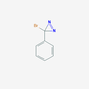 molecular formula C7H5BrN2 B3266298 3-Bromo-3-phenyl-3H-diazirine CAS No. 4222-25-7