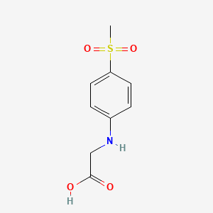 2-(4-Methylsulfonylanilino)acetic acid