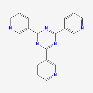 molecular formula C18H12N6 B3266363 2,4,6-Tris(3-pyridyl)-s-triazine CAS No. 42333-76-6