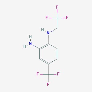 1-N-(2,2,2-trifluoroethyl)-4-(trifluoromethyl)-benzene-1,2-diamine