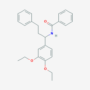 molecular formula C26H29NO3 B326638 N-[1-(3,4-diethoxyphenyl)-3-phenylpropyl]benzamide 