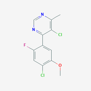 5-Chloro-4-(4-chloro-2-fluoro-5-methoxyphenyl)-6-methylpyrimidine