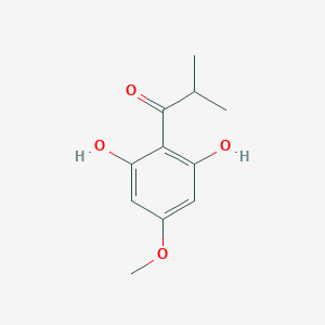 molecular formula C11H14O4 B3266442 1-(2,6-Dihydroxy-4-methoxyphenyl)-2-methylpropan-1-one CAS No. 42541-62-8